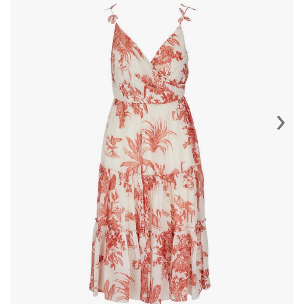 Sachin + Babi Dalia Red + Ivory Print Dress